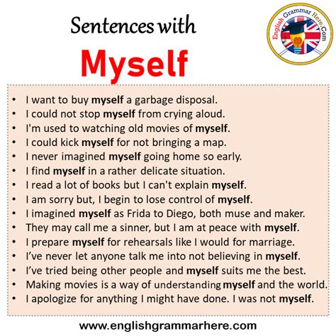 myself traduzione|10 sentences about myself.